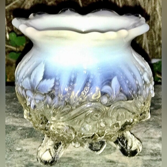 19th Century Antique Sowerby Co. Hobnail Opalescent Glass PIASA BIRD SPITTOON - Picture 8 of 10